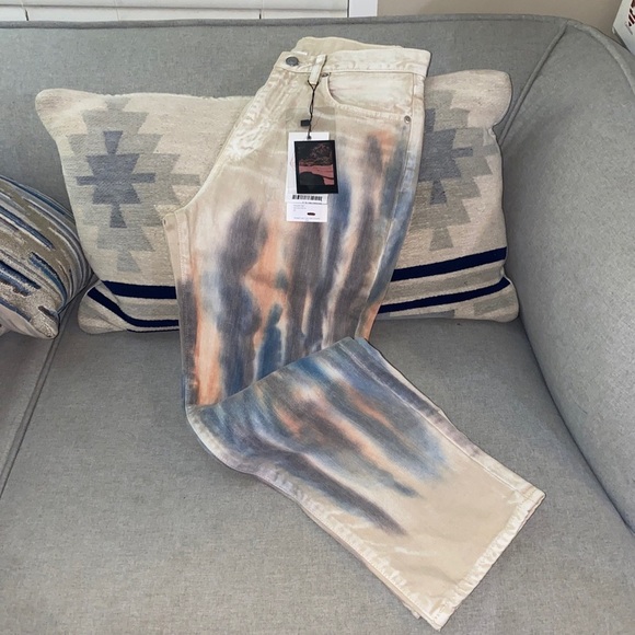 John Elliott - Straight Leg Crop Jean volcano dye 28 NWT - Picture 5 of 10